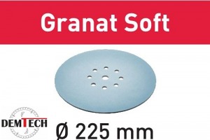 Festool Krążki ścierne STF D225 P180 GR S/25 Granat Soft 204225