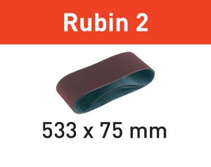Festool Taśma szlifierska L533X 75-P120 RU2/10 Rubin 2