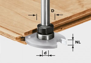 Festool Trzpień frezarski S8 1,5-5 KL16