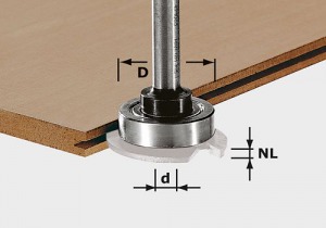 Festool Trzpień frezarski S8 1,5-5 KL28