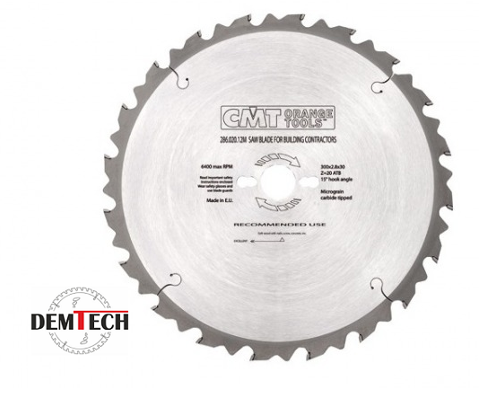 CMT Piła HM D=450 F=30 Z=32 K=3,8/2,8 Piła konstruktorska 286.032.18M