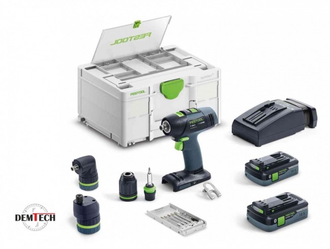 Festool Akumulatorowa wiertarko-wkrętarka T 18+3 HPC 4,0 I-Set 577609