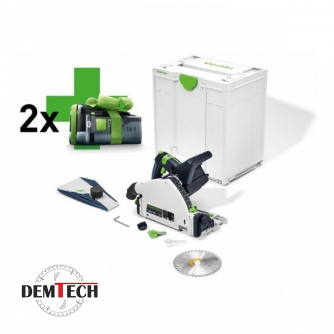 Festool zagłębiarka akumulatorowa TSC 55 KEB-Basic w zestawie z bateriami 5,0Ah GRATIS 577025