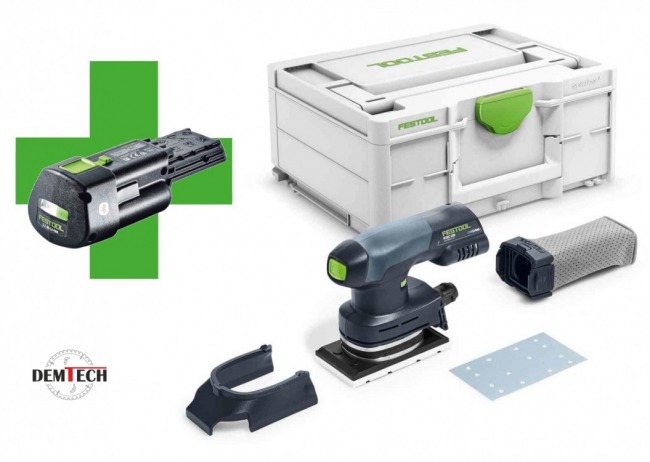 Festool Akumulatorowa szlifierka oscylacyjna RTSC 400 Li-Basic + akumulator 3,1 AH GRATIS 577028