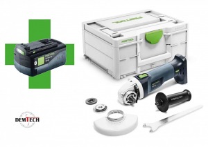 Festool Akumulatorowa szlifierka kątowa AGC 18-125 Li EB-Basic+ akumulator 5,0 Ah GRATIS 577031