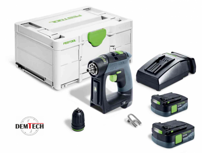 Festool  Akumulatorowa wiertarko-wkrętarka CXS 12 2,5-Plus 576864