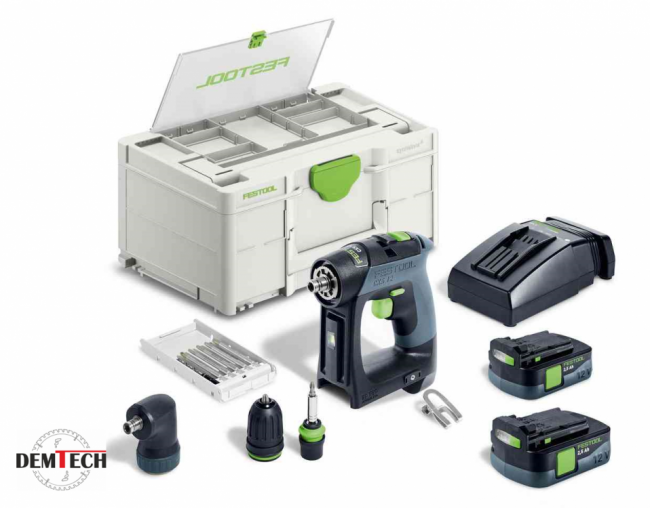 Festool Akumulatorowa wiertarko-wkrętarka CXS 12 2,5-Set 576865