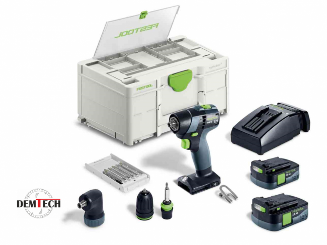 Festool  Akumulatorowa wiertarko-wkrętarka TXS 12 2,5-Set 576874