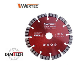 WERTEC Tarcza Diamentowa do betonu IMPERIO 150