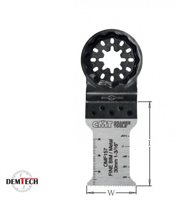 CMT Brzeszczot oscylacyjny W-30 I-50 TS- 1,2 TPI-21   OMF157-X1