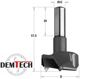 CMT Wiertło puszkowe krótkie HW D=25 L=57,5  S=10X26 RH  317.250.11