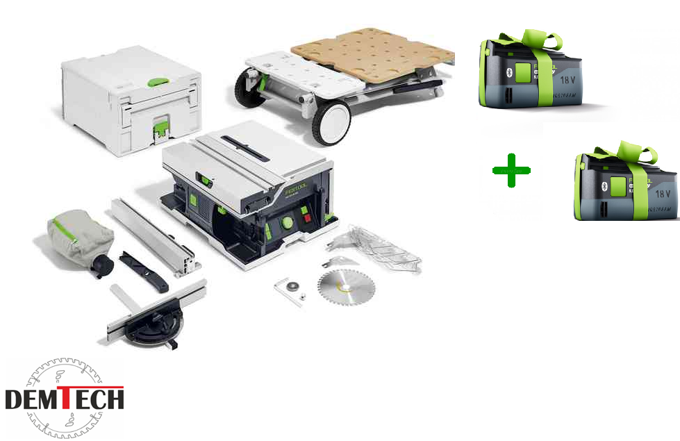 Festool akumulatorowa stołowa pilarka tarczowa CSC SYS 50 EBI-BASIC-SET 577371+akumulatory GRATIS!!!