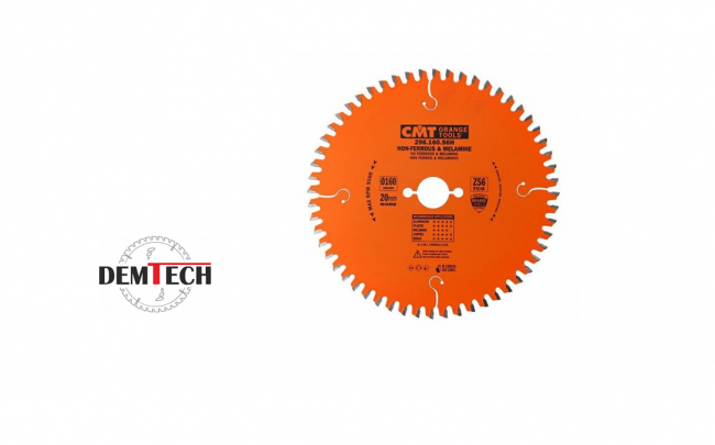 CMT Piła HW D=160 F=20 Z=56K=2,2/1,6  296.160.56H aluminium, materiały nieżelazne, laminat