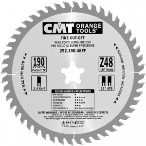 CMT Piła HM D=190 F=20 Z=48 K=2,4/1,6 292.190.48FF