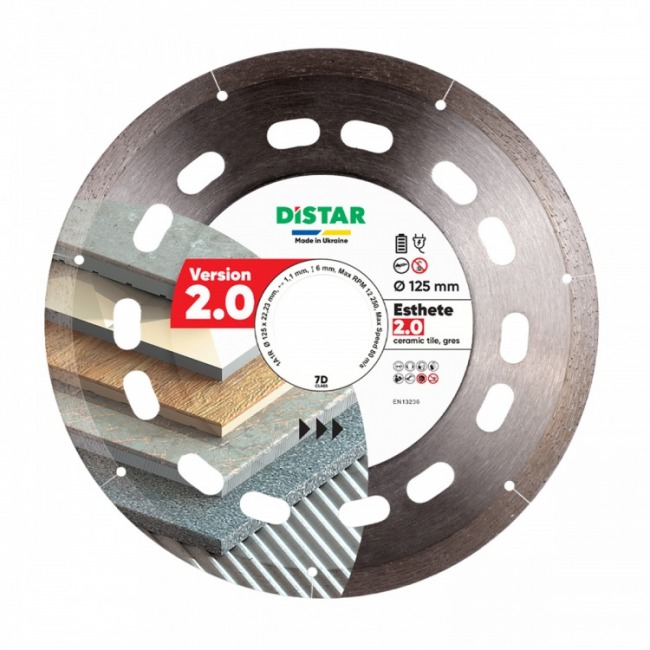 DISTAR Diamentowa tarcza tnąca 1A1R 125x22,23 Esthete 2.0