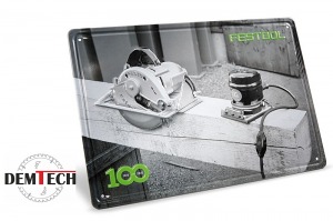 Festool  Metalowa tabliczka „100 lat” - maszyny retro MES-FT1 100Y 578400