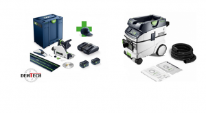 Festool zestaw elektronarzędzi zagłębiarka akumulatorowa TSC 55 + odkurzacz CTL 36 EI AC + GRATIS !!! 578229+577887 Festool zestaw elektronarzędzi zagłębiarka akumulatorowa TSC 55 + odkurzacz CTL 36 EI AC + GRATIS !!! 578229+577887
