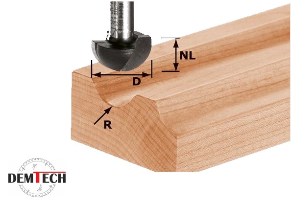 Festool Frez do wgłębień półokrągłych HW S12 D30/20/R15 491104