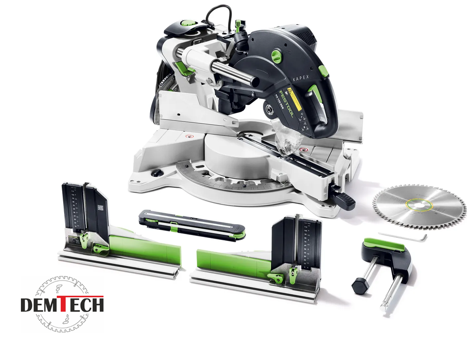 FESTOOL Ukośnica przesuwna KAPEX KS 120 z przykładnicą wielofunkcyjną REB-Set-AS 579357
