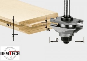 Festool Frez profilowy do wypustów HW S8 D46 x D12-FD  490643