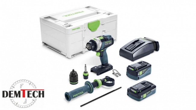 Festool Akumulatorowa wiertarko-wkrętarka udarowa TPC 18/4 5,0/4,0 I-Plus QUADRIVE 577651