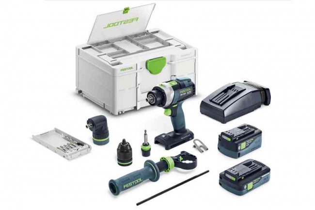 Festool Akumulatorowa wiertarko-wkrętarka udarowa  QUADRIVE TPC 18/4 5,0/4,0 I-Set 577621